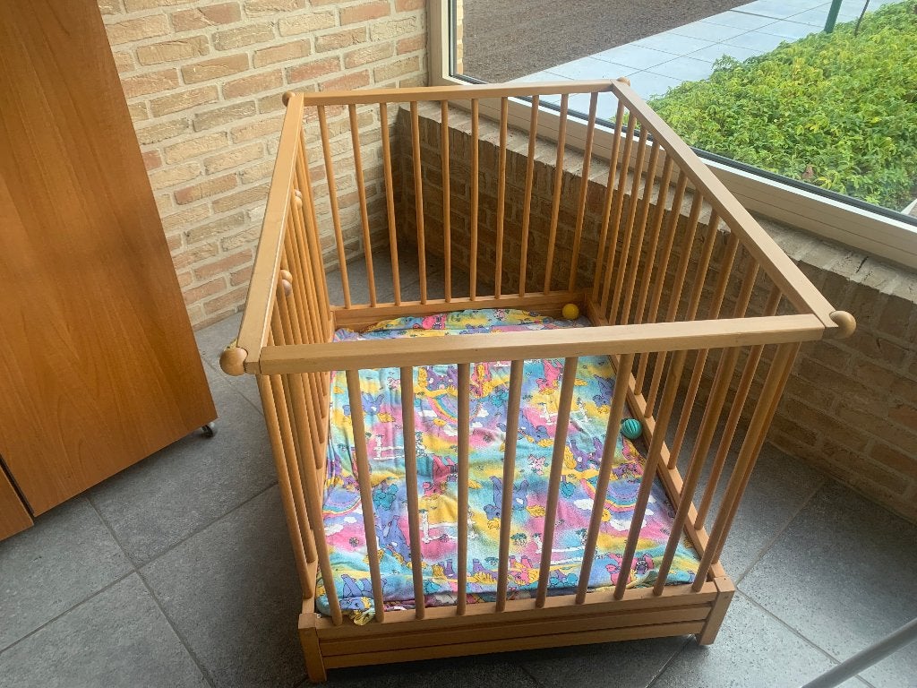 babypark, Ophalen, Zo goed als nieuw, Rechthoekig, In hoogte verstelbaar