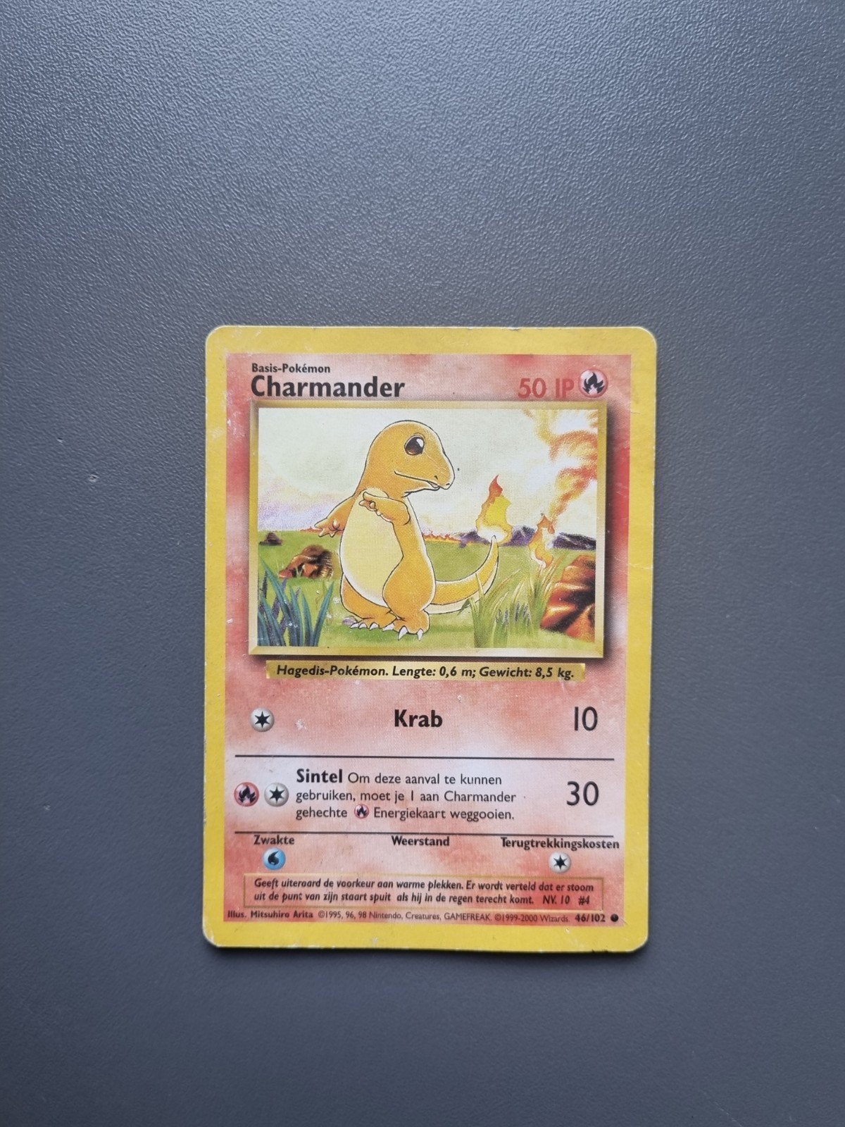 charmander basis pokémon kaart 46/102, Ophalen of Verzenden