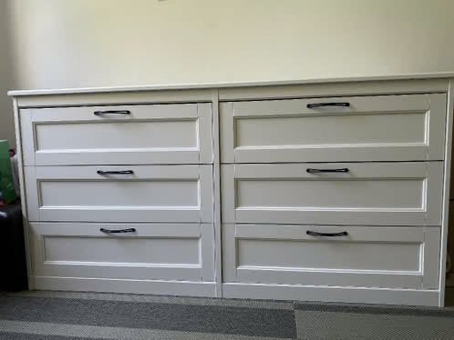 Commode IKEA SONGESAND blanche (6 tiroirs), 5 tiroirs ou plus, Moins de 100 cm, 150 à 200 cm, Enlèvement