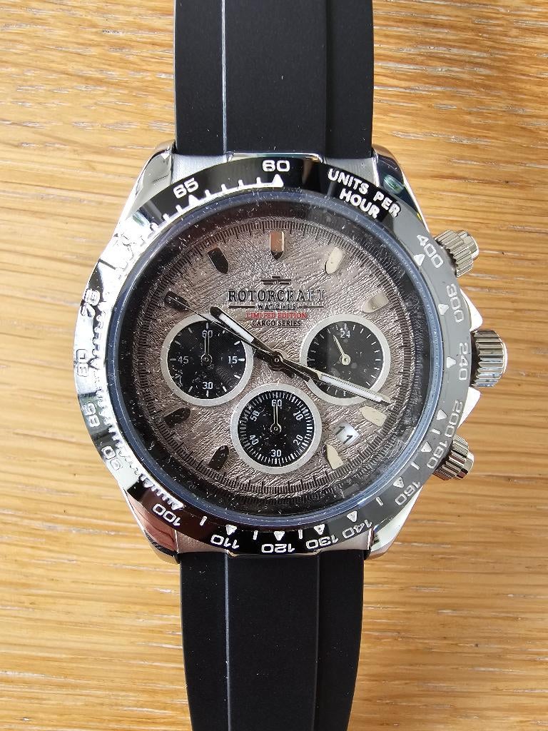Limited Editon Rotorcraft Cargo RC2707, Handtassen en Accessoires, Horloges | Heren, Overige merken, Overige materialen, Polshorloge
