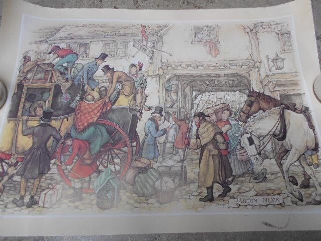 Mooie tekeningen, afdrukken Anton Pieck - Per stuk 10 €, Ophalen of Verzenden