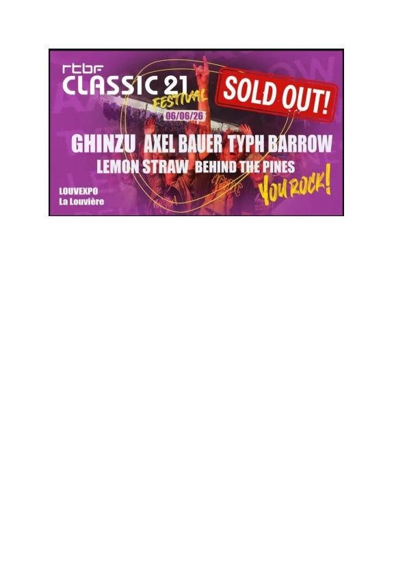 2 places Classic 21 Festival, Tickets & Billets, Deux personnes