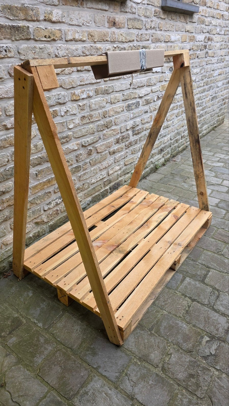 houten pallet afmetingen 120 x 80 x 120 cm, Doe-het-zelf en Bouw, Hout en Planken, Ophalen, Zo goed als nieuw, Pallet