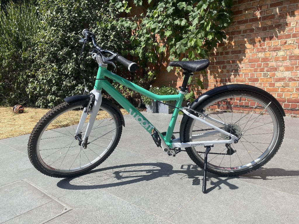 Woom 5 fiets - mint green - perfecte staat, Fietsen en Brommers, Fietsen | Kinderfietsjes, Ophalen, 20 inch of meer, Velgrem, Zo goed als nieuw