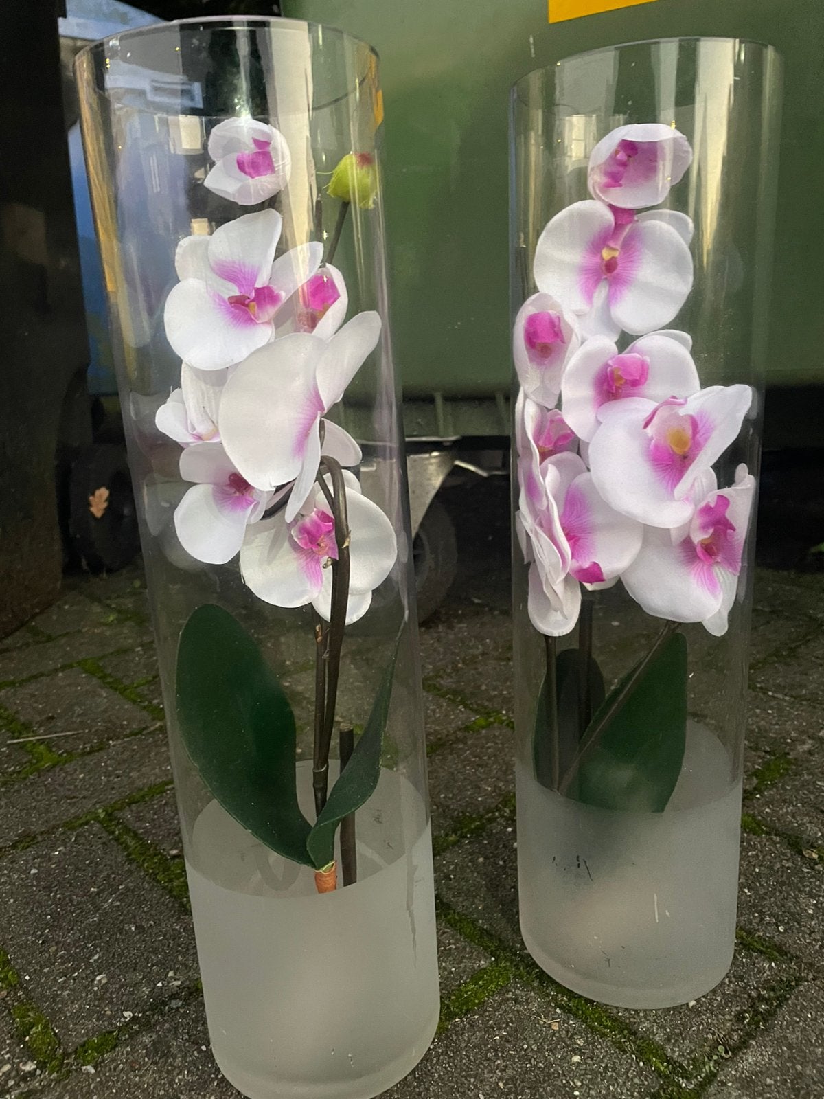Orchidée artificielle dans un vase, Enlèvement ou Envoi, Comme neuf