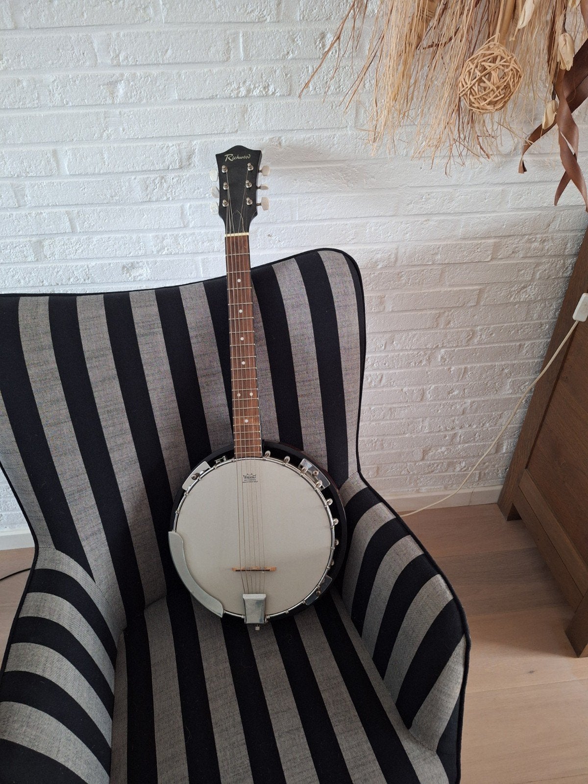 Banjo te koop. 6 snaren. merk Richwood. Geen koerierdienst, Enlèvement, Comme neuf, Banjo
