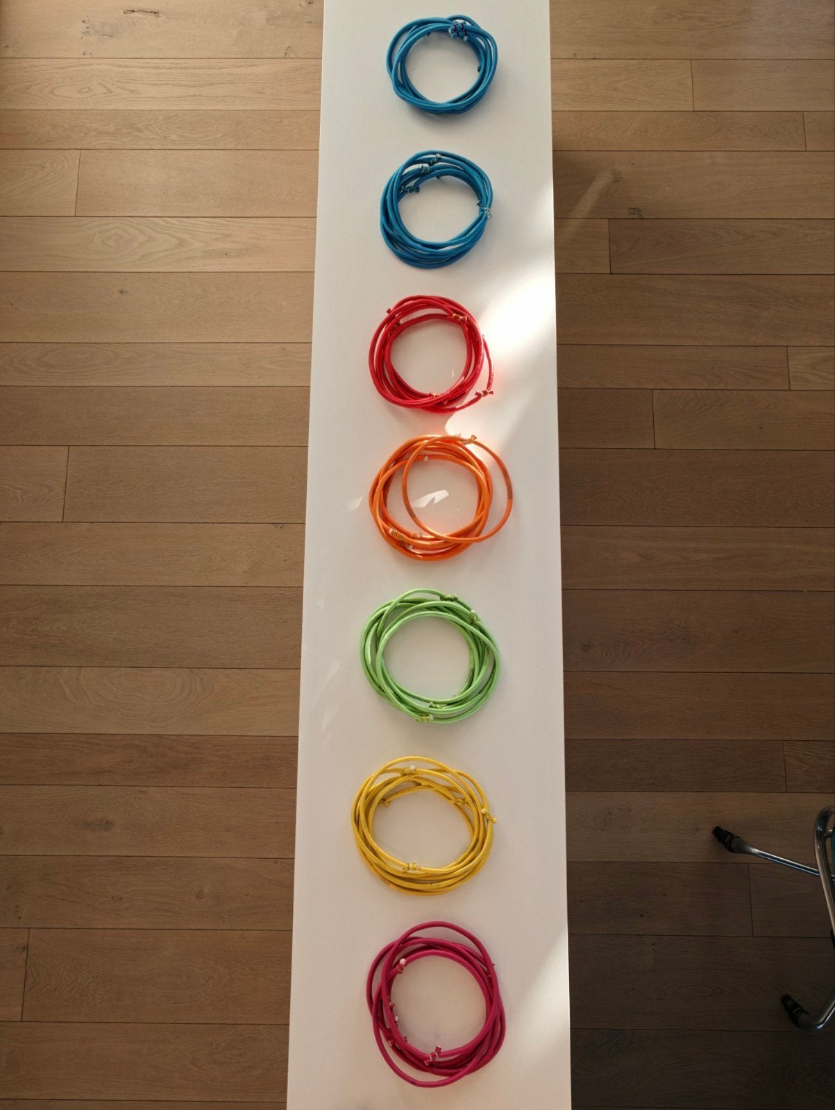 Bellicon Lot de 42 anneaux élastiques arc-en-ciel pour tramp, Enlèvement ou Envoi, Utilisé