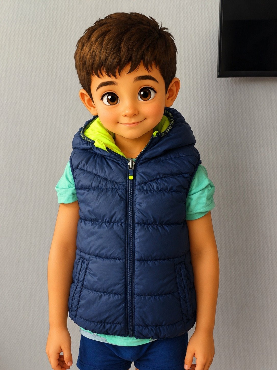 Kids Hooded Padded Bodywarmer / Gilet – Size 98 (2–3 Years), Kinderen en Baby's, Kinderkleding | Maat 92, Ophalen of Verzenden