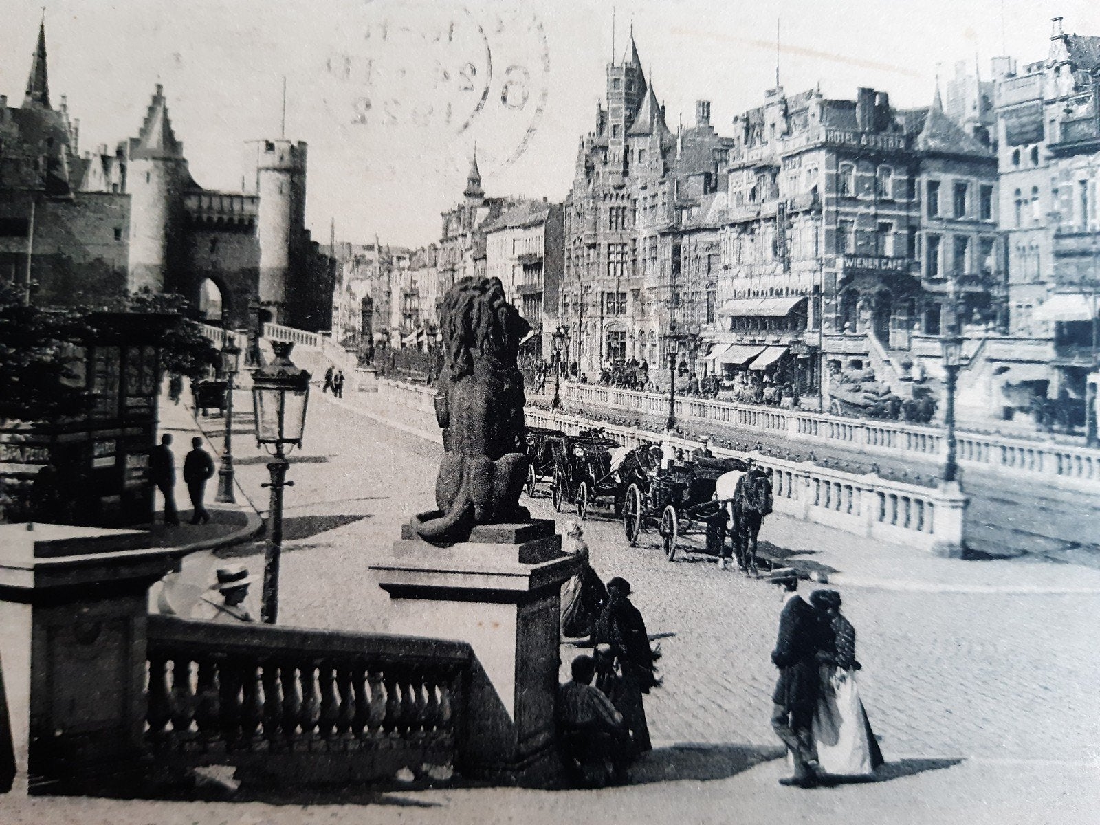 ANTWERPEN ANVERS PLACE STEEN plein, Verzamelen, Ophalen of Verzenden, Antwerpen
