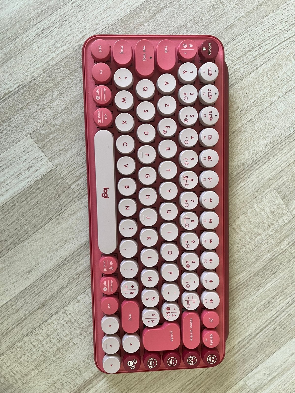 Logitech POP Keys Wireless Mechanical Keyboard, Enlèvement ou Envoi, Azerty, Comme neuf, Sans fil