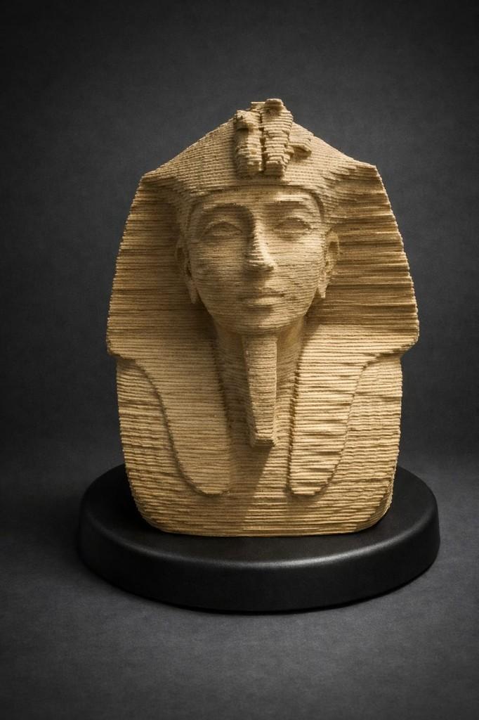 Pharaoh Tutankhamun 3D-sculptuurpuzzel, Ophalen, Zo goed als nieuw, Legpuzzel