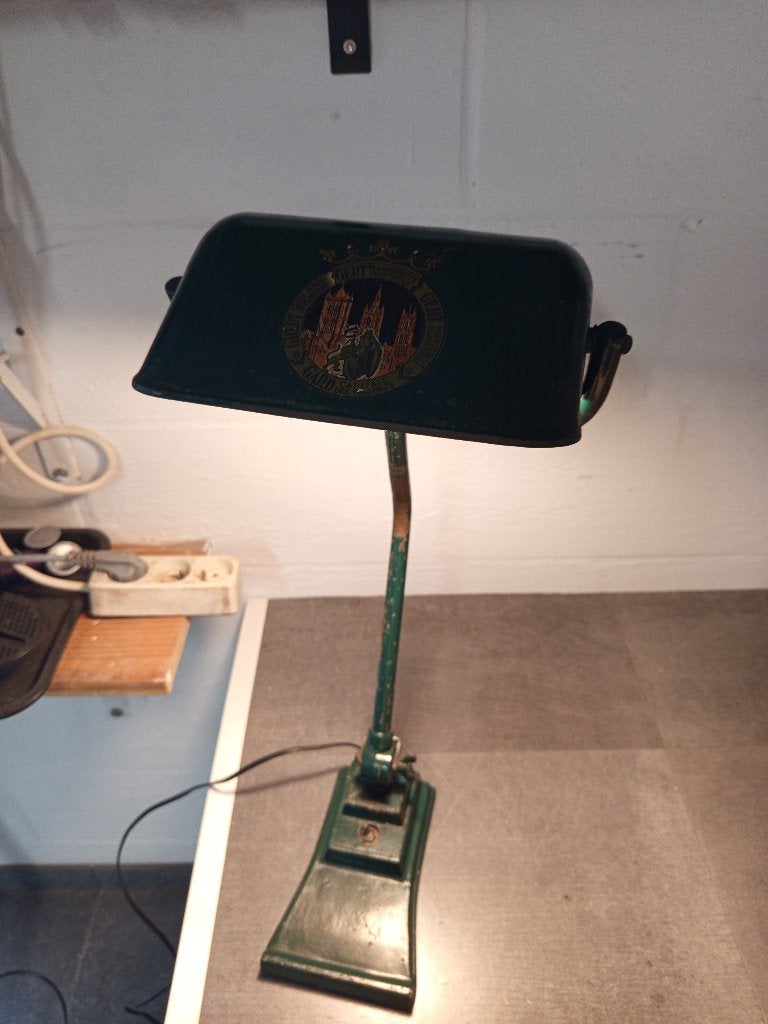 Antieke vintage industriële lamp, Ophalen of Verzenden