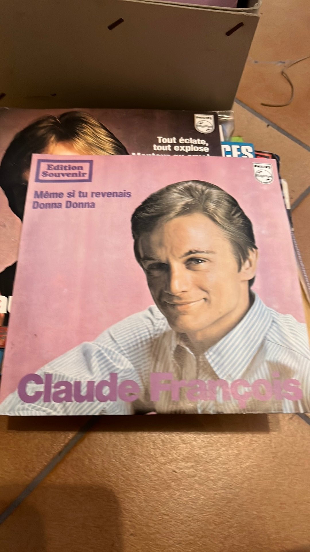 Vinyle 45 tours claude francois, CD & DVD, Enlèvement ou Envoi, Utilisé, Pop