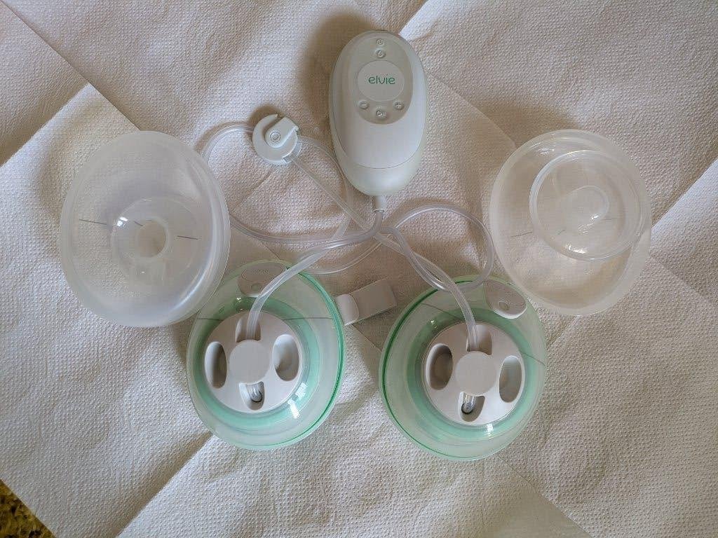 Elvie Stride draagbare dubbele elektrische borstkolf, Kinderen en Baby's, Babyvoeding en Toebehoren, Ophalen, Gebruikt, Borstkolf
