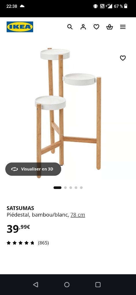 Porte plante Ikea, Enlèvement