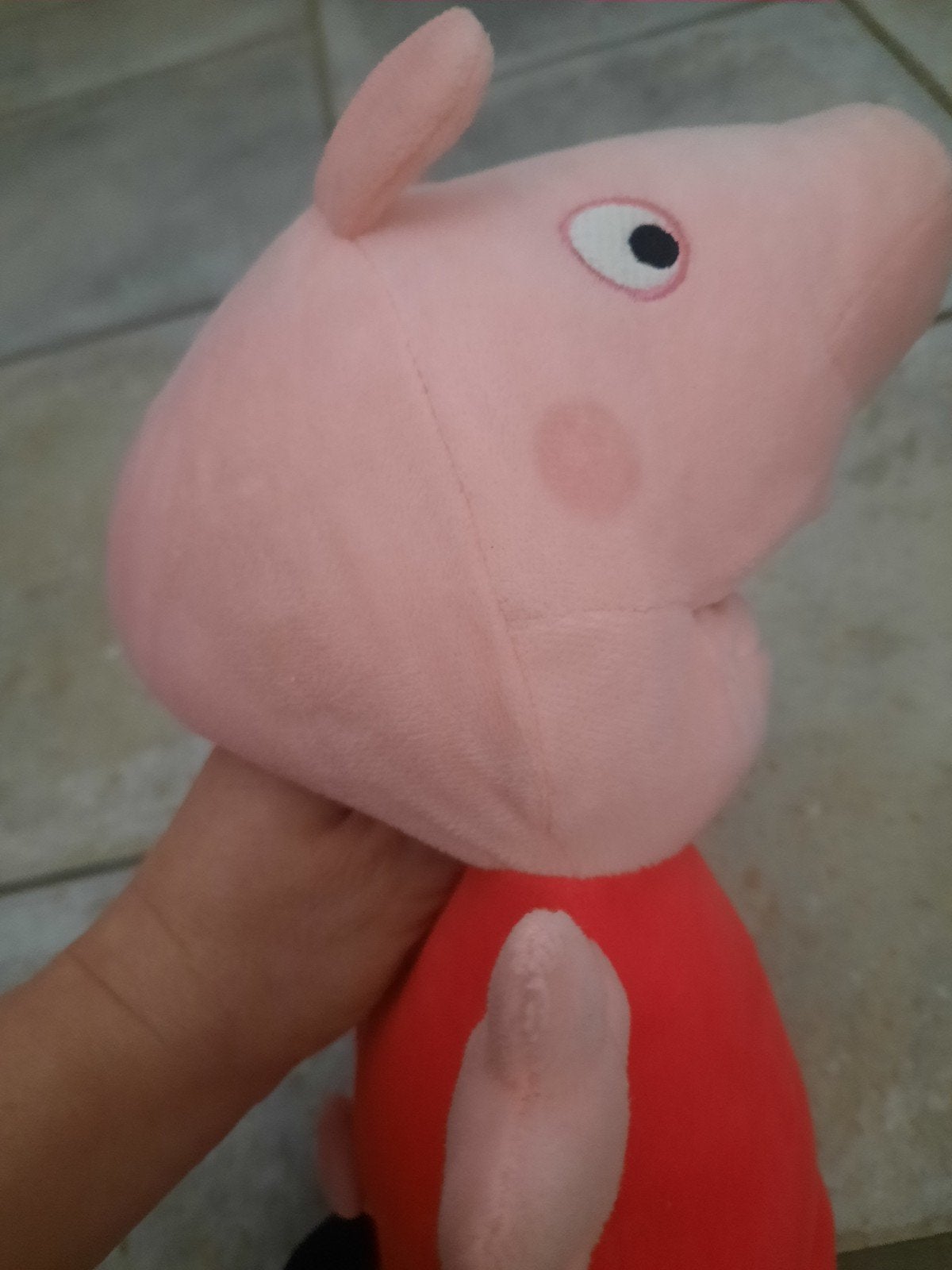 Te koop: Peppa Pig handpop knuffel met geluid, Peppa Pig, Ophalen, Met geluid