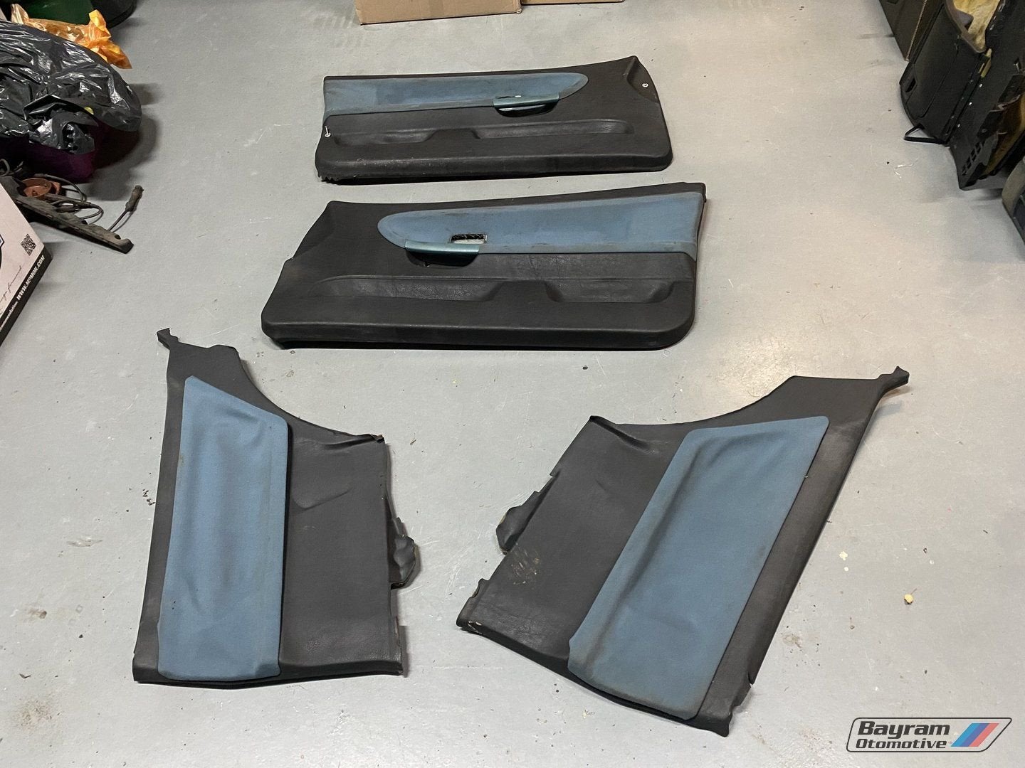 Bmw E36 coupe deurpanelen set 3-serie deurkaarten M3 blauw, Auto-onderdelen, Ophalen, Gebruikt, -, -