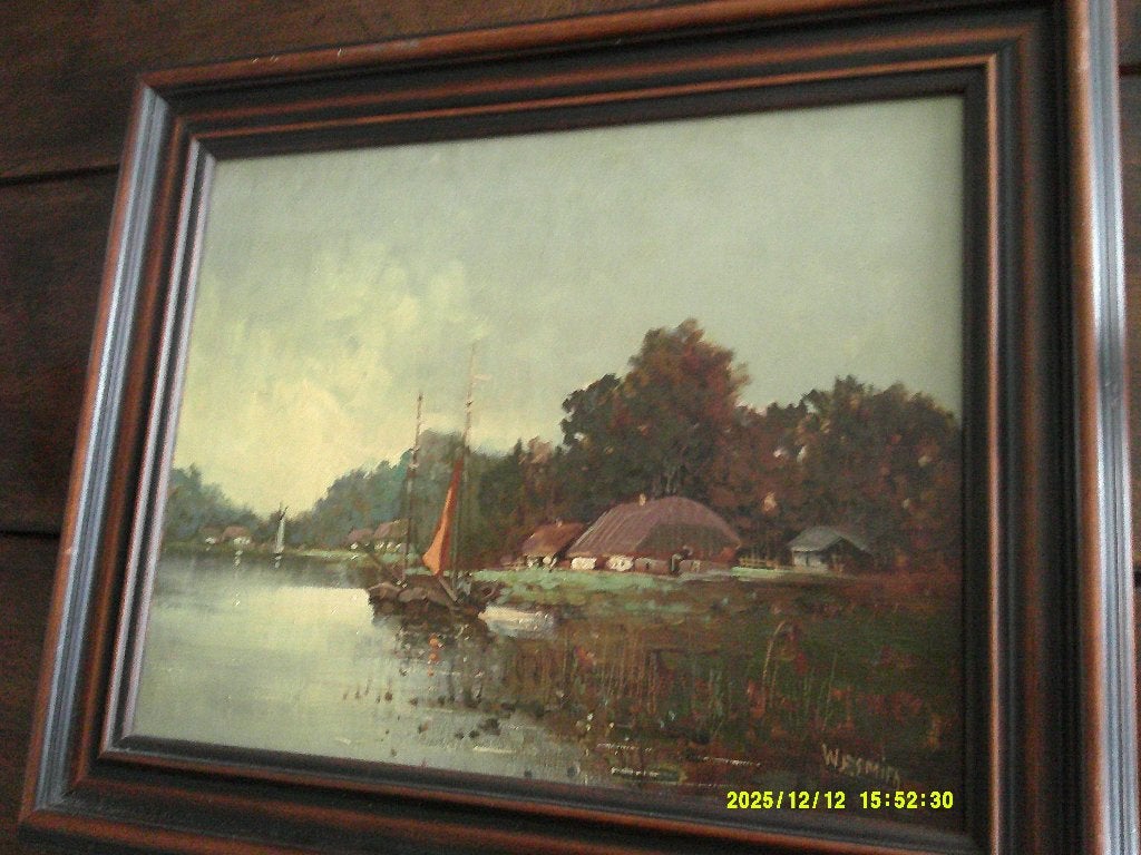 William Smith (1813-1859) -École Anglaise -Voir au BENEZIT.., Enlèvement ou Envoi, Cadre spécial, Toile
