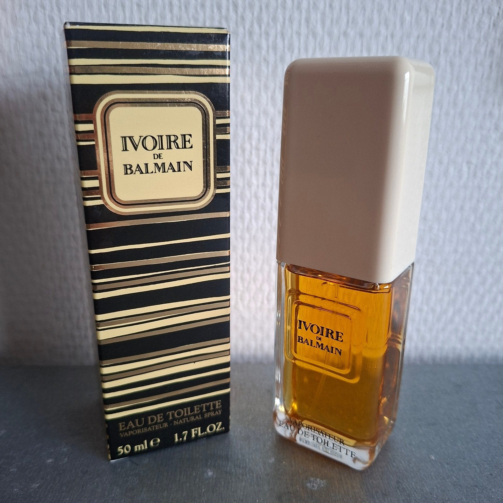 Vintage Ivoire de Balmain EDT 50ml - Rare 90s Original Formu, Enlèvement ou Envoi, Bouteille de parfum, Plein