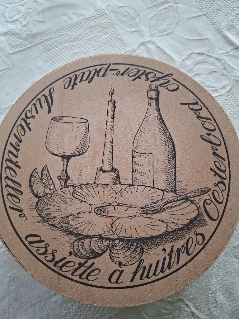oesterborden set, Huis en Inrichting, Keuken | Servies, Ophalen, Zo goed als nieuw