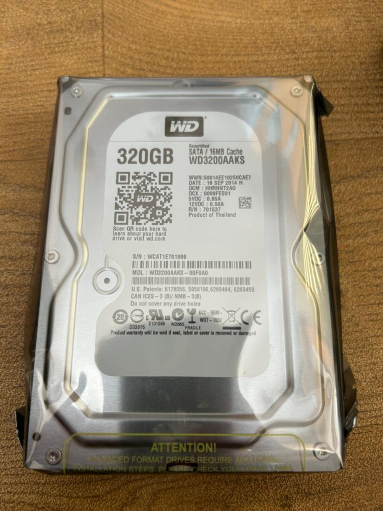Nouveau disque dur WD 320Gb Sata HDD Nouveau disque dur, Informatique & Logiciels, Neuf, Enlèvement ou Envoi, Interne, Desktop