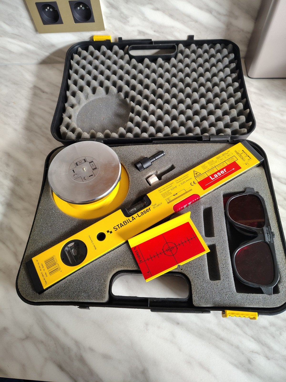 Kit Niveau Laser de Chantier Stabila 80 Lms-P, Bricolage & Construction, Enlèvement ou Envoi, Comme neuf, Autres appareils de mesure ou compteurs