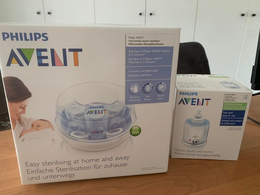 Avent sterilisator + flessenwarmer, Kinderen en Baby's, Ophalen of Verzenden, Zo goed als nieuw, Sterilisator