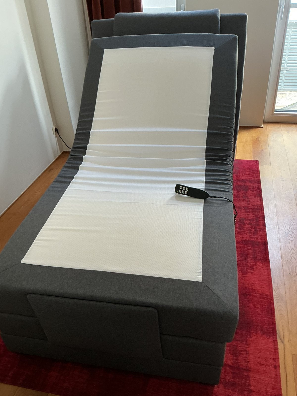 Boxspring elektrisch verstelbaar, Ophalen, 200 cm, 100 cm
