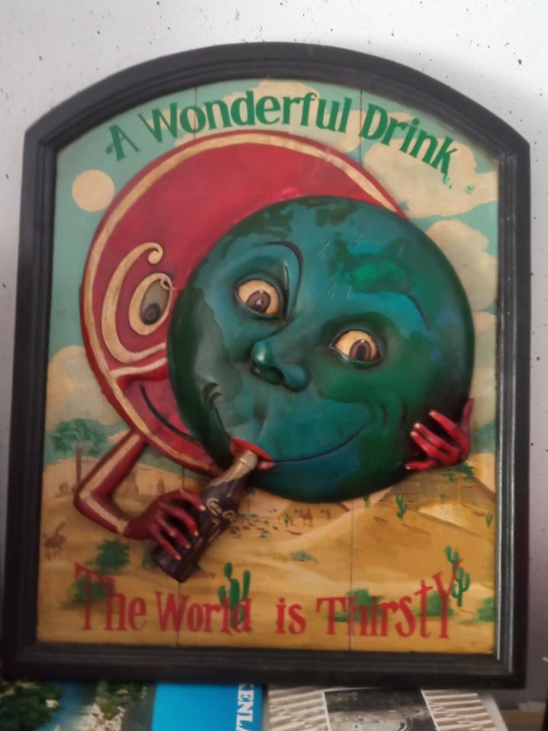 Coca cola reclamebord, Ophalen
