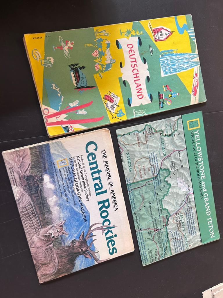 Vintage kaarten National Geographic, Ophalen