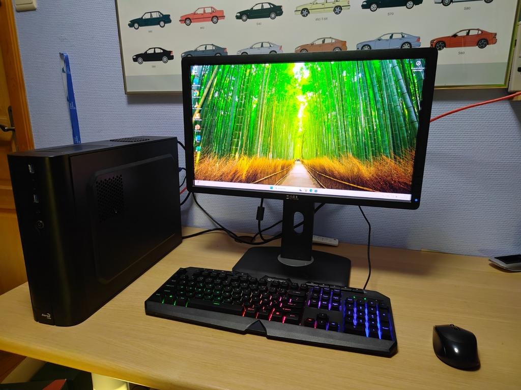 PC i7 SSD 16GB RAM avec écran, clavier et souris, Computers en Software, Desktop Pc's, SSD, Ophalen