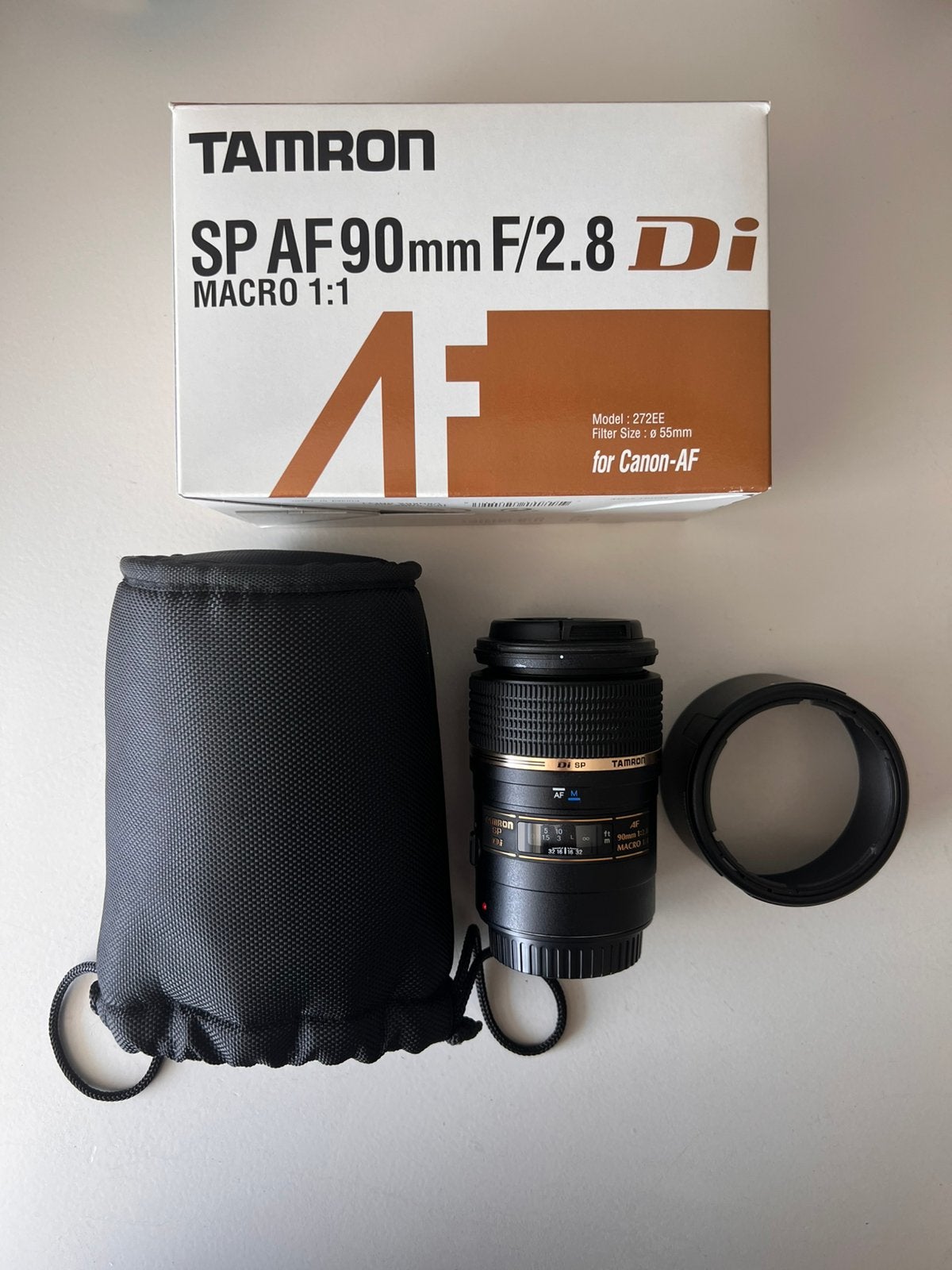 TAMRON SP AF 90mm F/2.8 Di, Comme neuf, Objectif macro, Enlèvement, Tamron