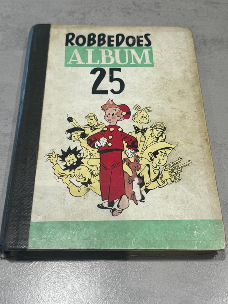 Robbedoes Album 25 – vintage hardcover Dupuis – jaren 40/50, Boeken, Stripverhalen, Eén stripboek, Ophalen of Verzenden, Gelezen