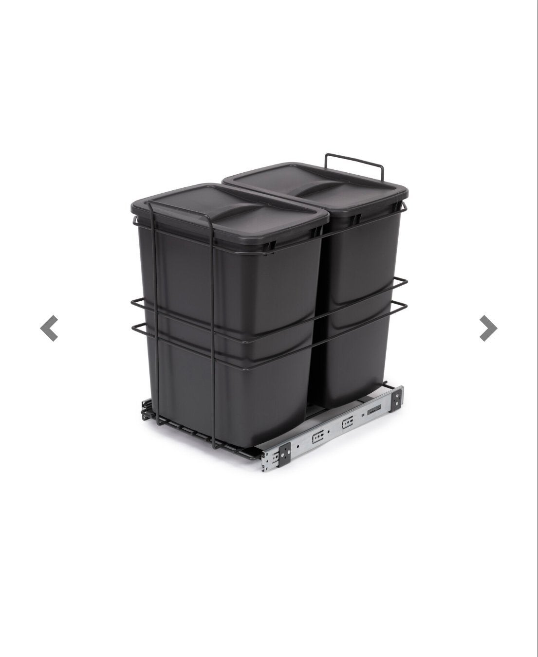 Uitschuifbare vuilnisbakken 2x35L - nooit gebruikt, Overige typen, Ophalen, Nieuw, Zwart