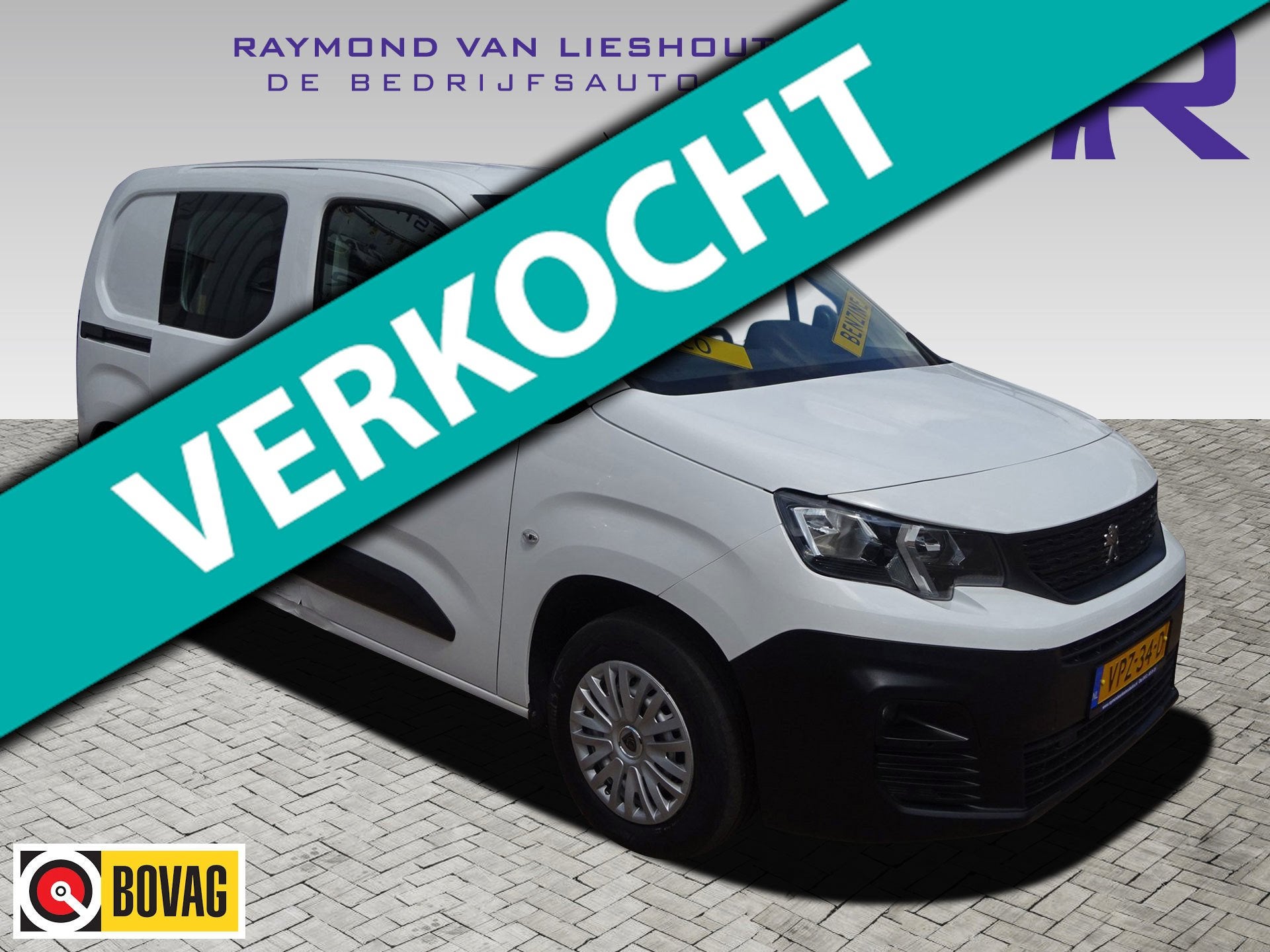 Peugeot Partner 1.2 PureTech Pro BENZINE AIRCO NAVI CRUISE C, Auto diversen, Ongevalwagen, 1199 cc, Wit, Handgeschakeld, Overige carrosserie