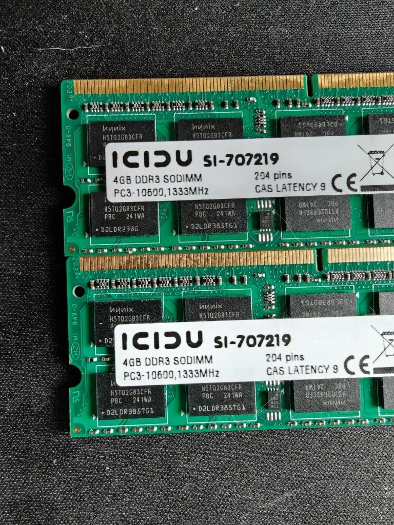 8GB DDR3 laptop RAM – 2x 4GB – 1333MHz SO-DIMM, Computers en Software, RAM geheugen, Gebruikt, Verzenden, DDR3, Laptop