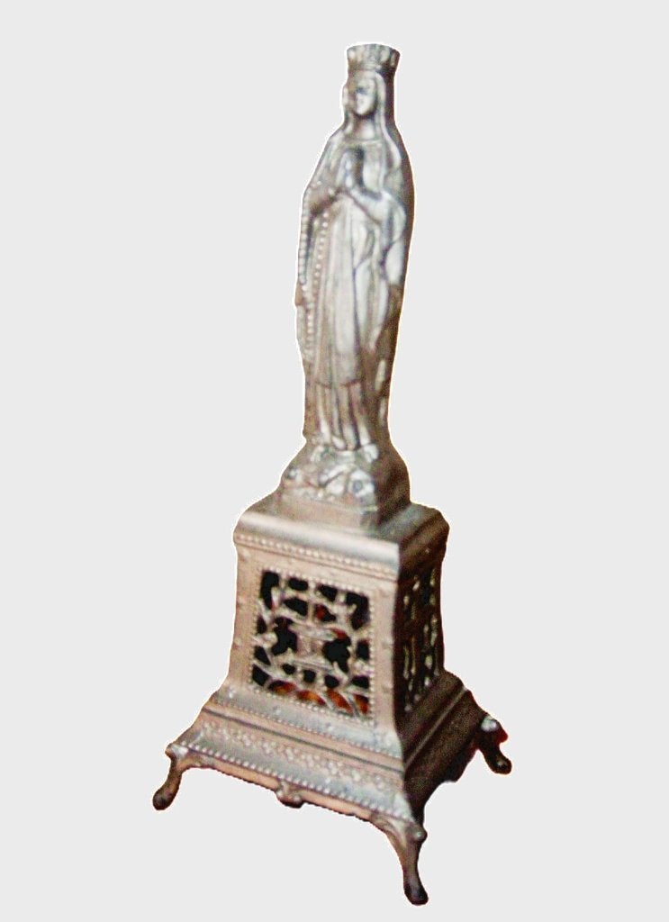 Beeld van Jezus Christus en relikwie Maria., Antiek en Kunst, Antiek | Religieuze voorwerpen, Ophalen