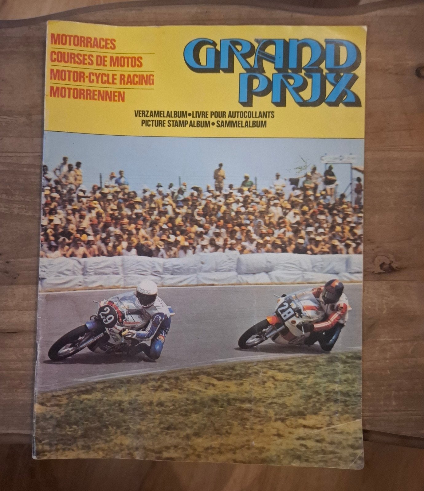 Vanderhout genre panini album complete grand prix 1976 motor, Ophalen of Verzenden