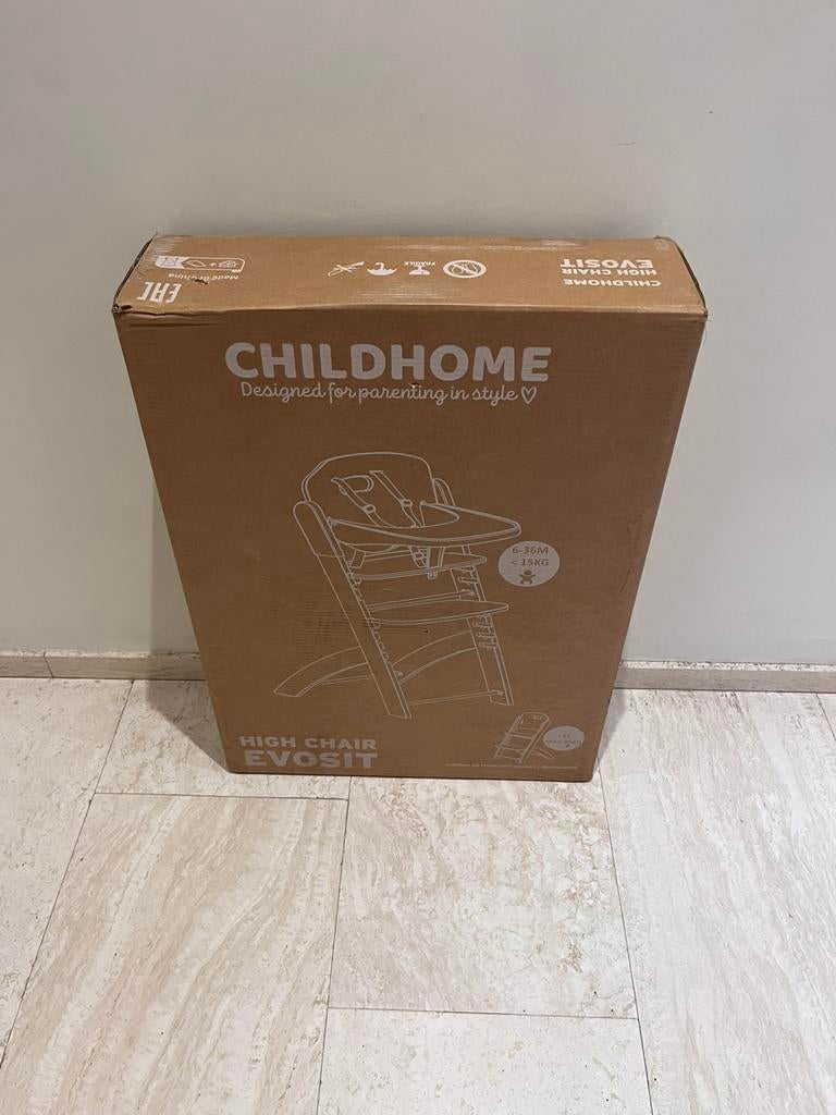 Childhome evosit meegroeistoel met eettablet, Kinderen en Baby's, Kinderstoelen, Ophalen, Zo goed als nieuw, Meegroeistoel
