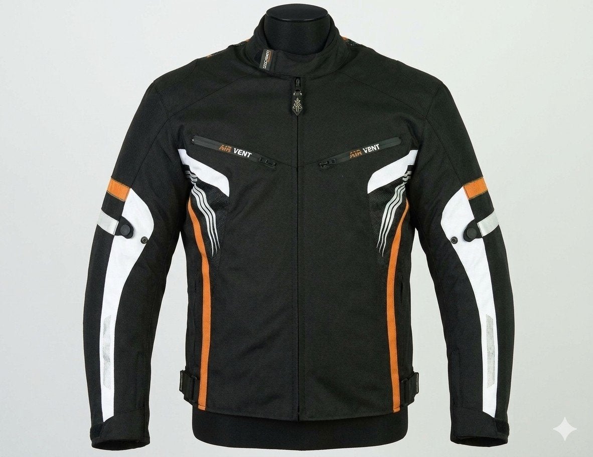 veste de Moto textile cordura 600D neuf CE protecteurs, Motos, Envoi, Neuf, avec ticket, Manteau | tissu