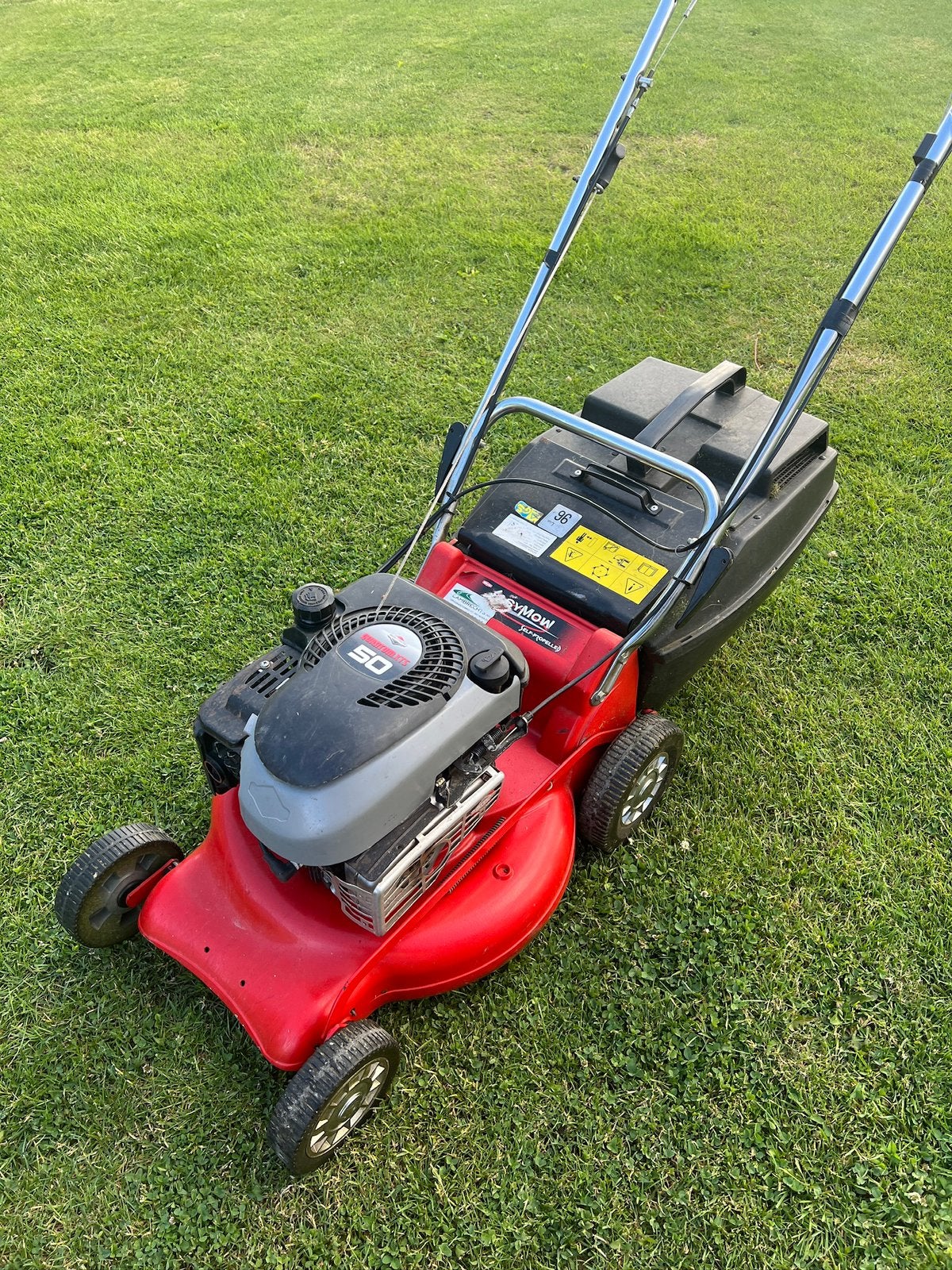 Grasmachine, Ophalen, Gebruikt, Benzine-grasmaaier, Elektrische starter