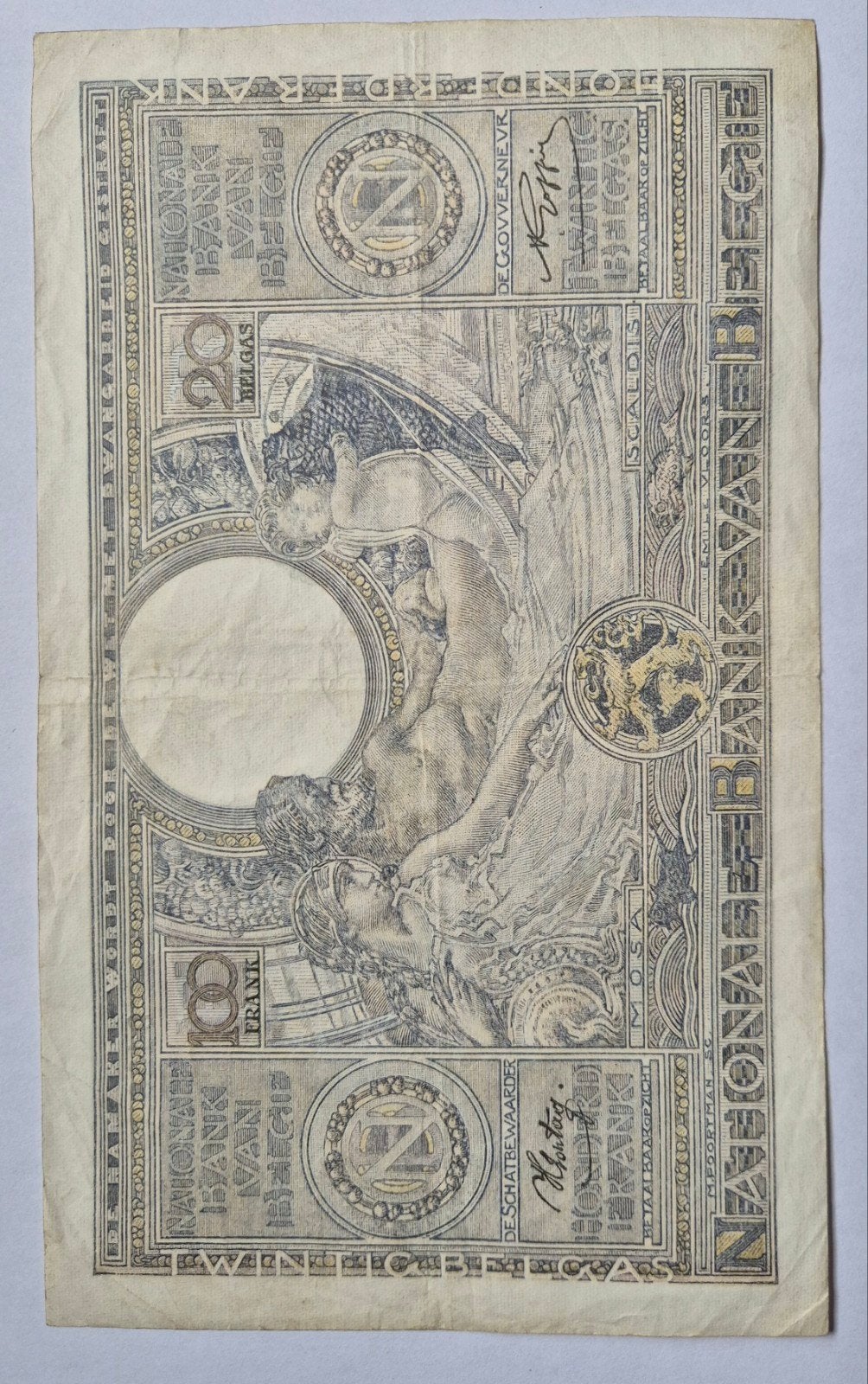 Billet 100 francs 10.08.42 Belgique, Timbres & Monnaies, Billets de banque | Belgique, Envoi, Billets en vrac