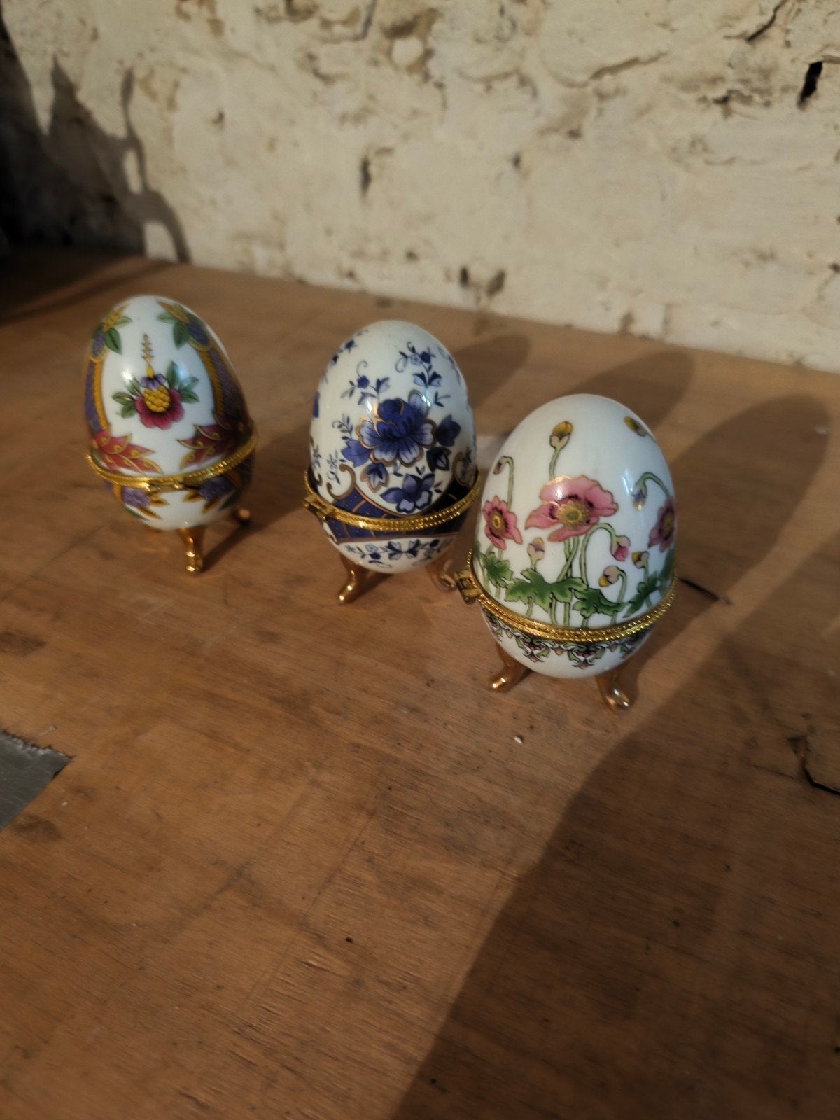 Lot de trois petites boîtes à bijoux, Enlèvement