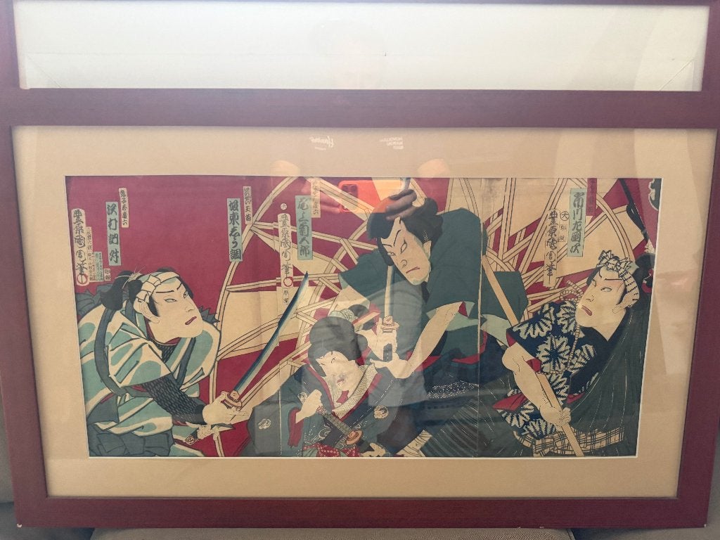 Estampes Japonaise / Toyohara Kunichika, Enlèvement
