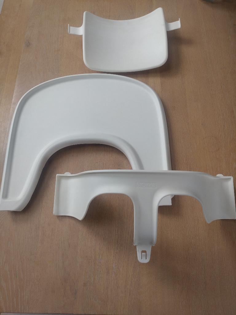 Stokke Tripp Trapp baby set + tafelblad, Enlèvement, Utilisé, Chaise évolutive, Plateau amovible