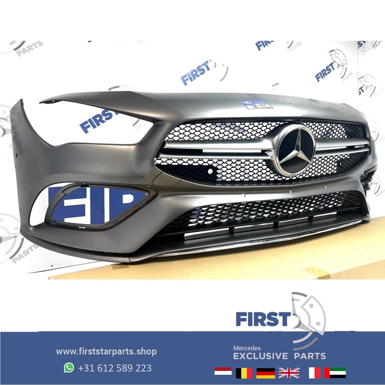 W118 C118 CLA35 AMG VOORBUMPER MAT GRIJS Mercedes 2018-2023, Utilisé, -, Avant, -