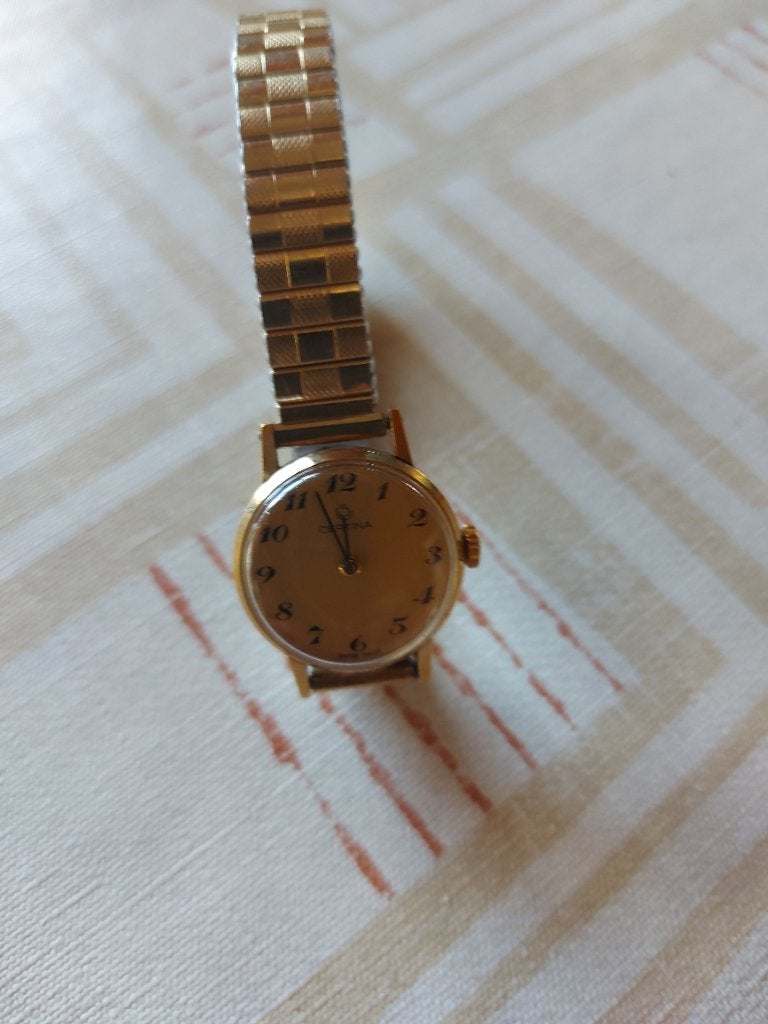Vintage certina dameshorloge jaren 70, Ophalen