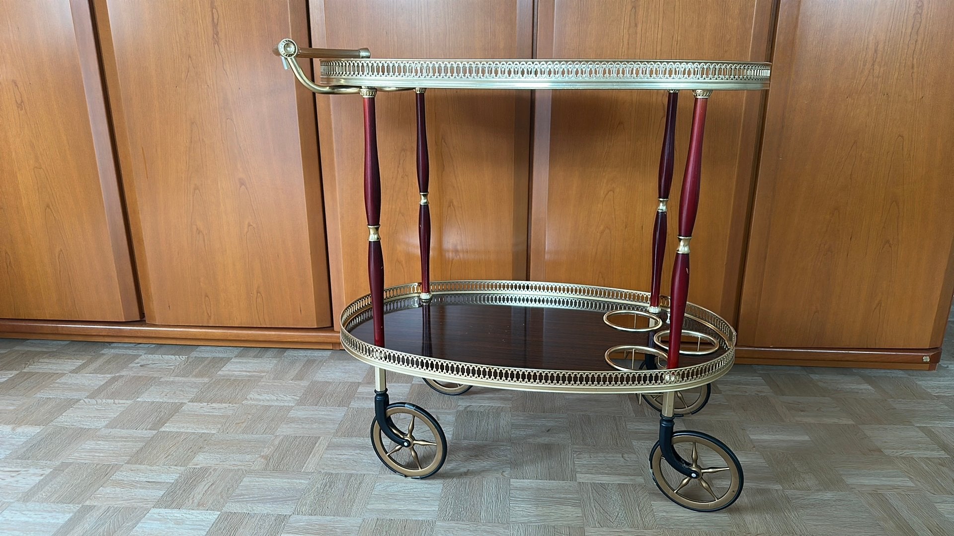 Diner tafeltje of serveerwagen ( barwagen), Antiek en Kunst, Curiosa en Brocante, Ophalen