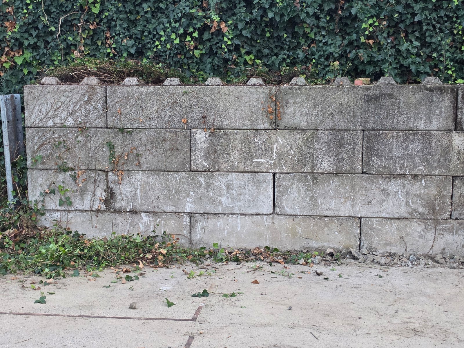 betonblokken megablokken legoblokken, Ophalen
