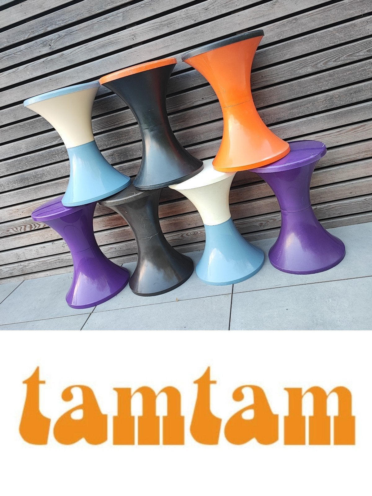 Tabourets Tam Tam vintage, Enlèvement ou Envoi, Utilisé, Autres types